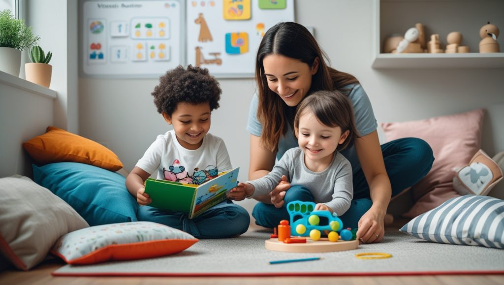 Ensino em Casa para Crianças com Autismo, TDAH e Síndrome de Down.
